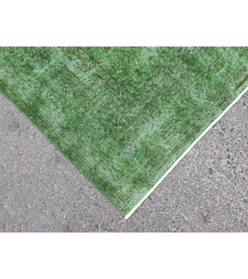 7x10 home decor rug, rustic green brown rug, 6'10 X 9'10 bedroom rug