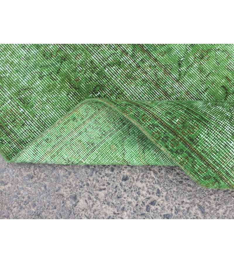 7x10 home decor rug, rustic green brown rug, 6'10 X 9'10 bedroom rug