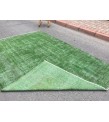7x10 home decor rug, rustic green brown rug, 6'10 X 9'10 bedroom rug