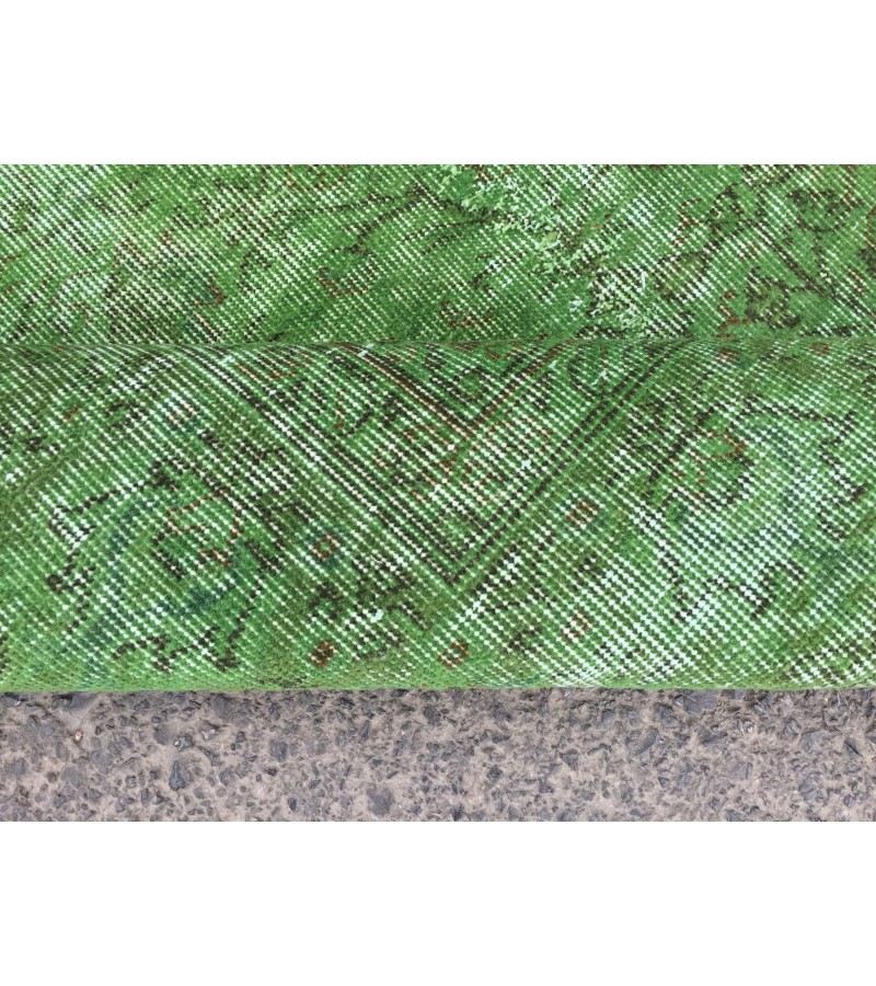 7x10 home decor rug, rustic green brown rug, 6'10 X 9'10 bedroom rug