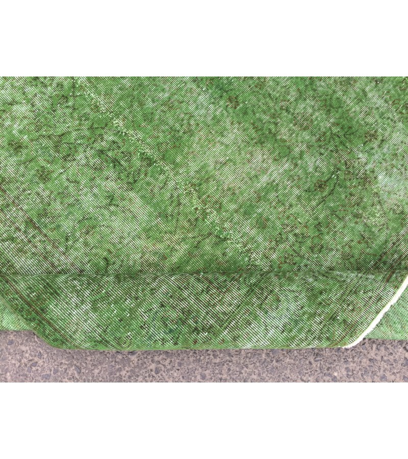 7x10 home decor rug, rustic green brown rug, 6'10 X 9'10 bedroom rug