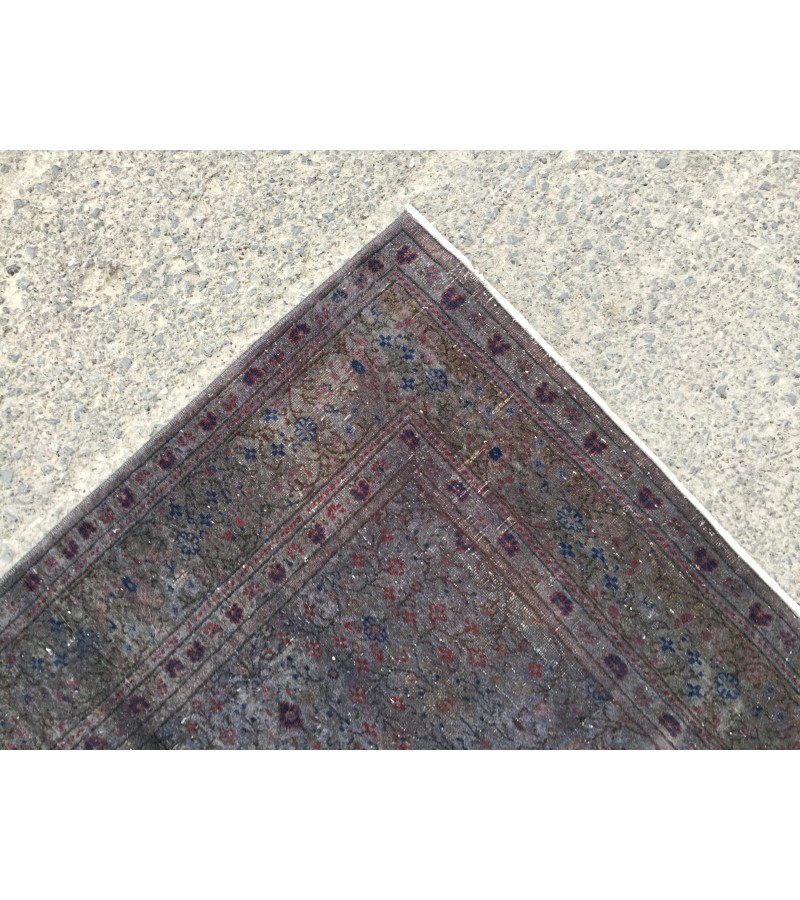 5x7 dark deco dining room rug, distressed rug, retro bedroom rug