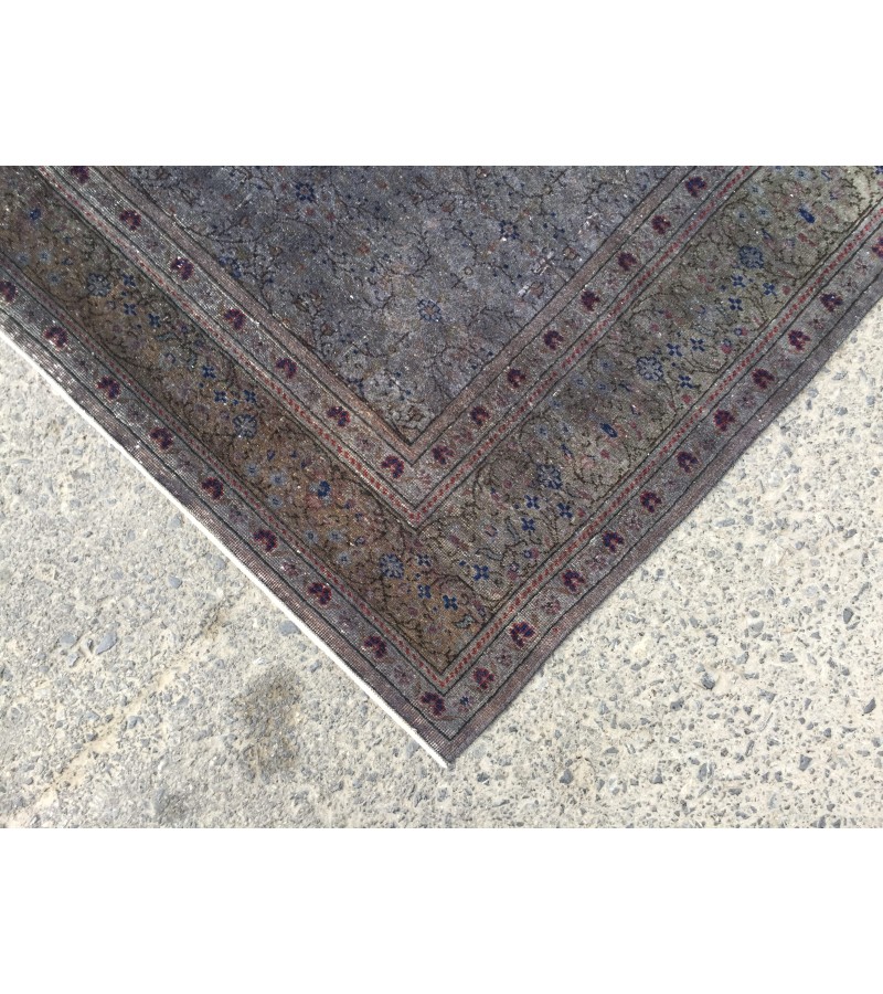 5x7 dark deco dining room rug, distressed rug, retro bedroom rug