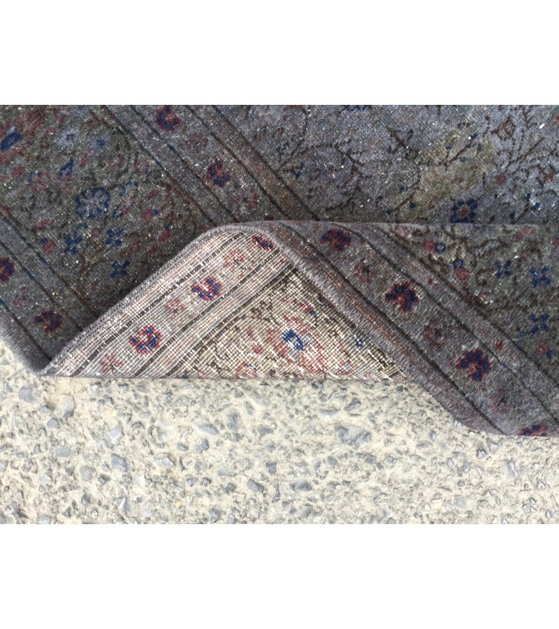 5x7 dark deco dining room rug, distressed rug, retro bedroom rug