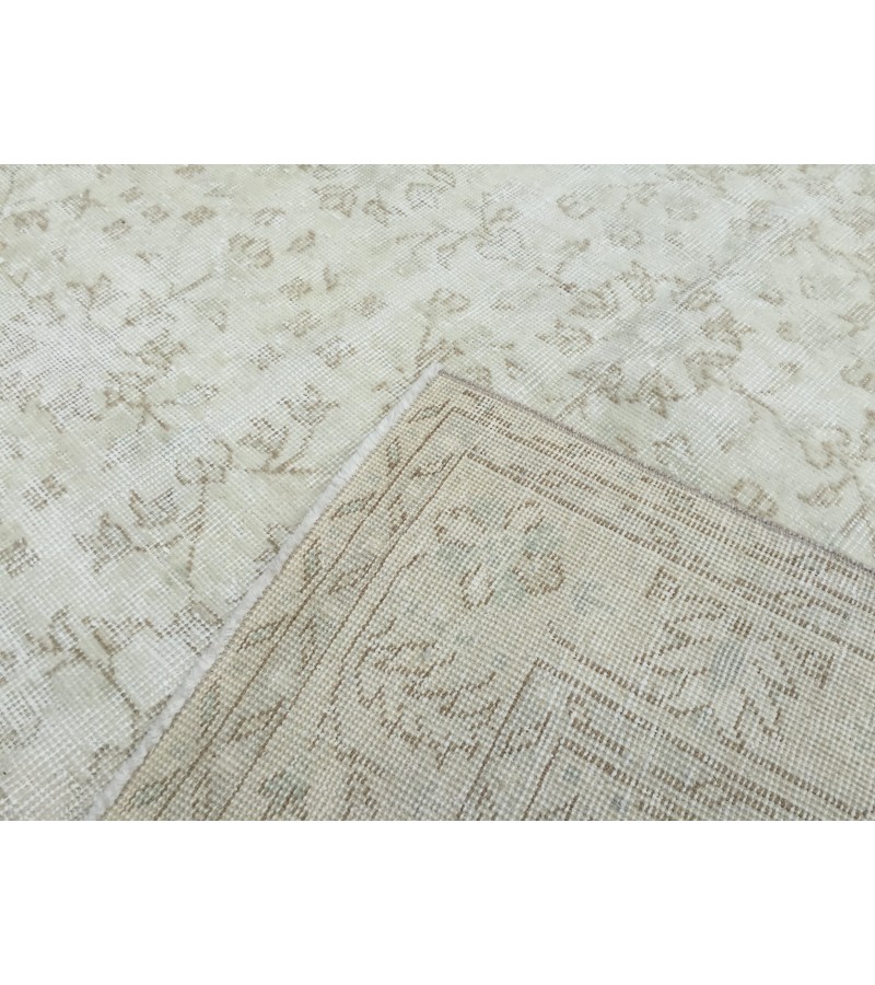 7x10 rug for living room, retro bedroom rug, dining room rug, 6'6 X 9'11 Ivory Area Rug