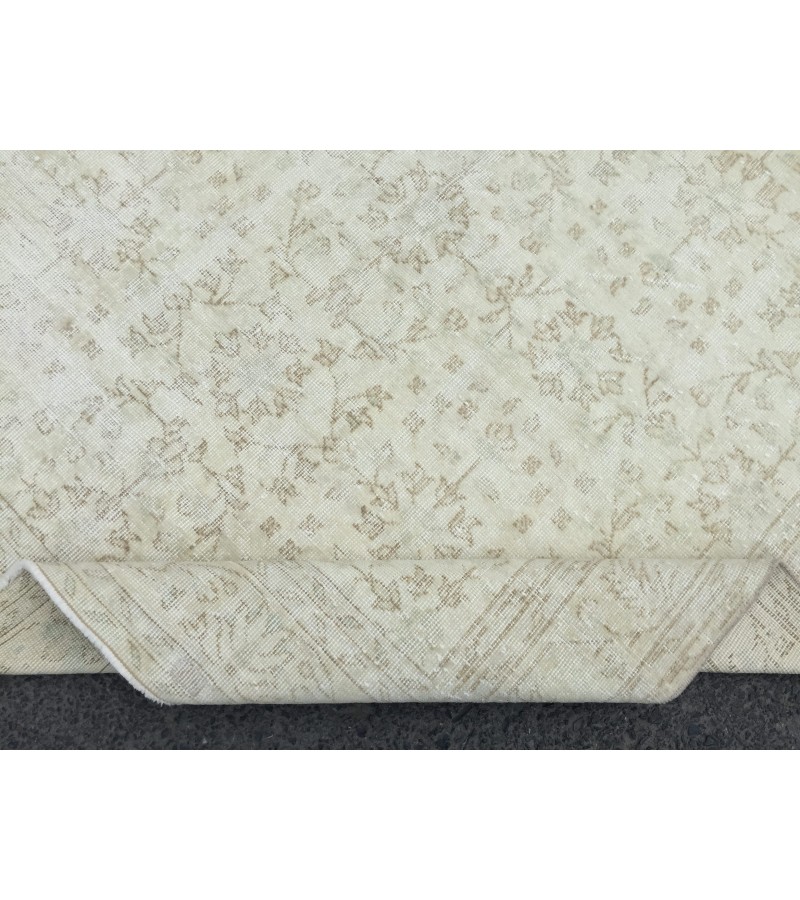 7x10 rug for living room, retro bedroom rug, dining room rug, 6'6 X 9'11 Ivory Area Rug