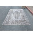 6x10 hand woven rug, grey brown office rug, Turkish rug ,6'1 X 9'6 Handmade Rug