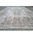 6x10 hand woven rug, grey brown office rug, Turkish rug ,6'1 X 9'6 Handmade Rug