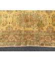 7x10 yellow green bedroom rug, abstract rug, 6'6 X 9'7 hand woven rug, area rug
