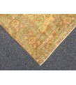 7x10 yellow green bedroom rug, abstract rug, 6'6 X 9'7 hand woven rug, area rug