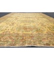 7x10 yellow green bedroom rug, abstract rug, 6'6 X 9'7 hand woven rug, area rug
