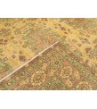 7x10 yellow green bedroom rug, abstract rug, 6'6 X 9'7 hand woven rug, area rug