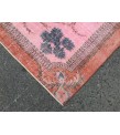 7x10 rug for living room, hand woven rug, , 7'1 X 9'11 Turkish green pink orange area rug