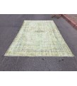 6x10 distressed green rug, ,Area rug, 5'9 X 9'6 Rug for bedroom, Boho rug