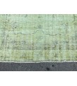 6x10 distressed green rug, ,Area rug, 5'9 X 9'6 Rug for bedroom, Boho rug