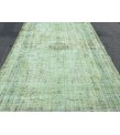 6x10 distressed green rug, ,Area rug, 5'9 X 9'6 Rug for bedroom, Boho rug