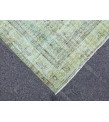 6x10 distressed green rug, ,Area rug, 5'9 X 9'6 Rug for bedroom, Boho rug