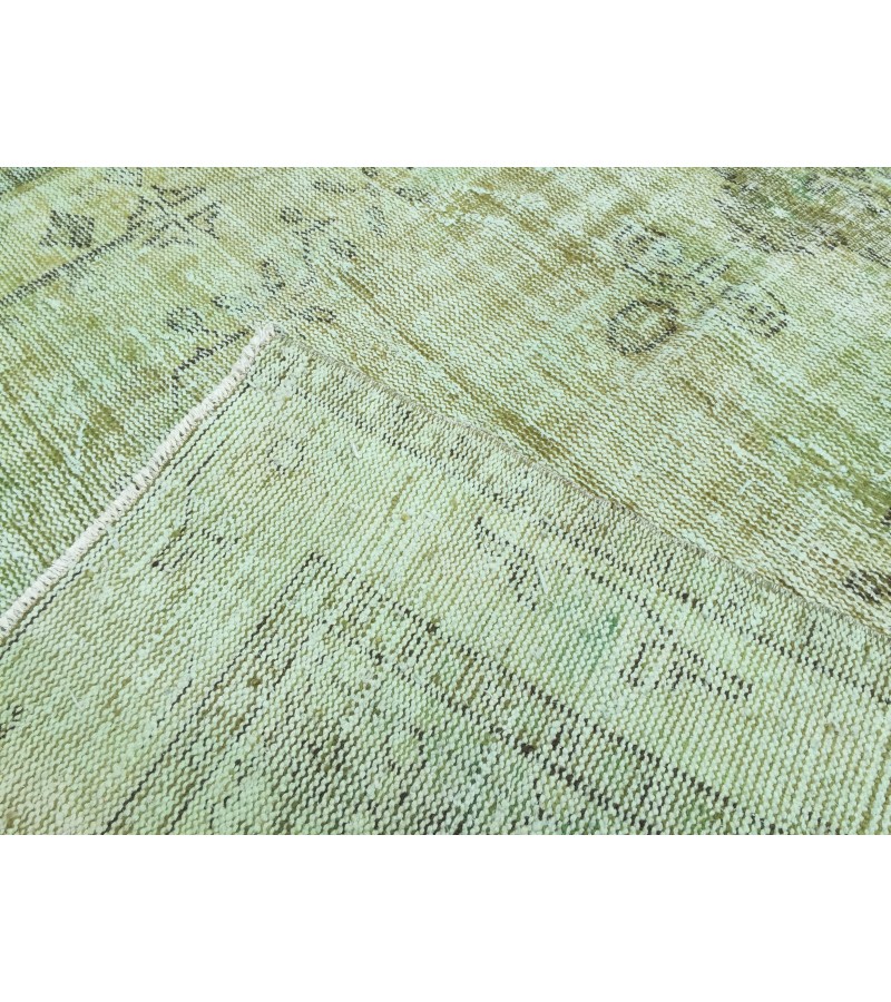 6x10 distressed green rug, ,Area rug, 5'9 X 9'6 Rug for bedroom, Boho rug