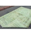 6x10 distressed green rug, ,Area rug, 5'9 X 9'6 Rug for bedroom, Boho rug