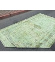 6x10 distressed green rug, ,Area rug, 5'9 X 9'6 Rug for bedroom, Boho rug