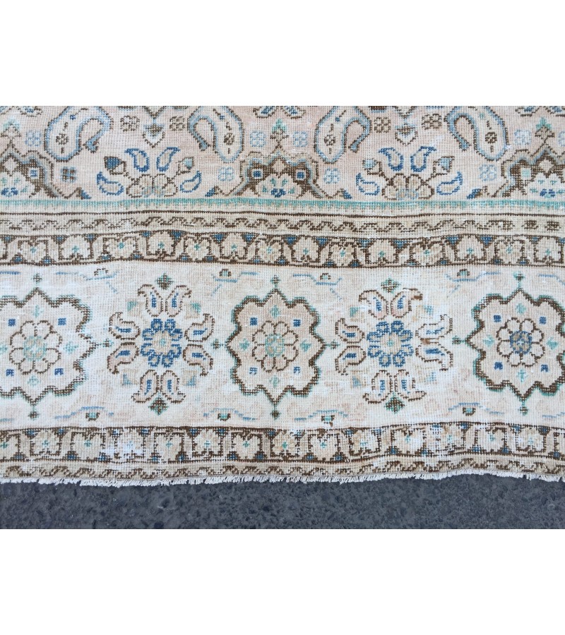 10x13 retro area rug, Persian living room rug, 9'6 X 12'7 woven rug