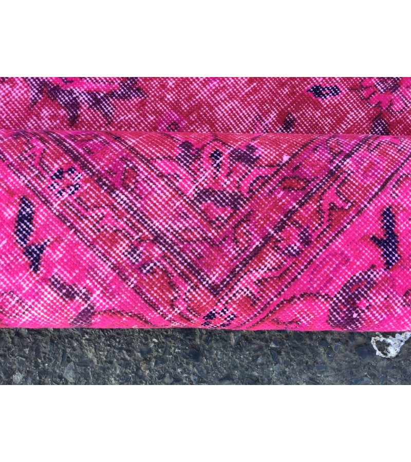 7x10 pink dining room rug, pink rug, 6'8 X 10'1 woven rug