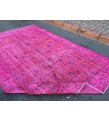 7x10 pink dining room rug, pink rug, 6'8 X 10'1 woven rug