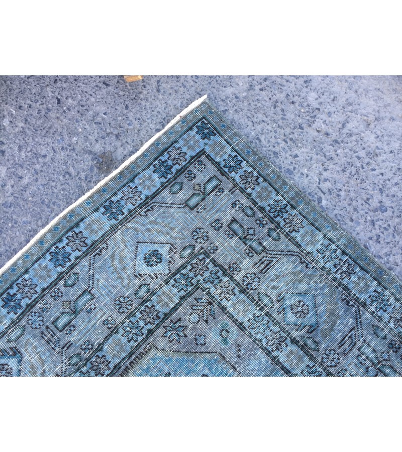 8x10 vintage nomadic rug, distressed rug, rug for living room, 7'6 X 10'3 Area Rug