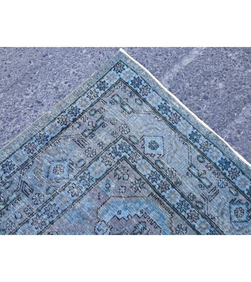8x10 vintage nomadic rug, distressed rug, rug for living room, 7'6 X 10'3 Area Rug 