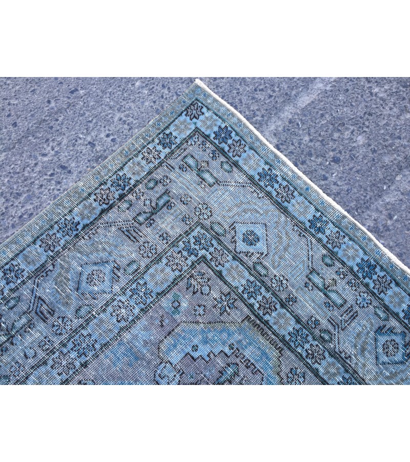 8x10 vintage nomadic rug, distressed rug, rug for living room, 7'6 X 10'3 Area Rug