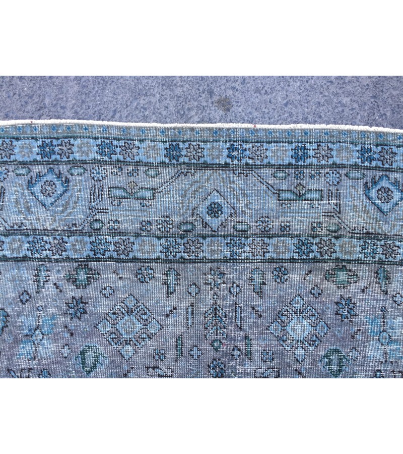 8x10 vintage nomadic rug, distressed rug, rug for living room, 7'6 X 10'3 Area Rug
