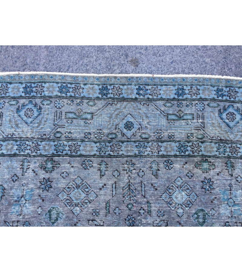 8x10 vintage nomadic rug, distressed rug, rug for living room, 7'6 X 10'3 Area Rug 