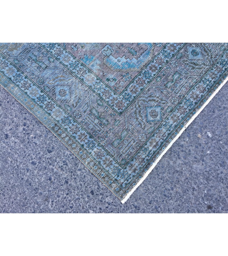 8x10 vintage nomadic rug, distressed rug, rug for living room, 7'6 X 10'3 Area Rug