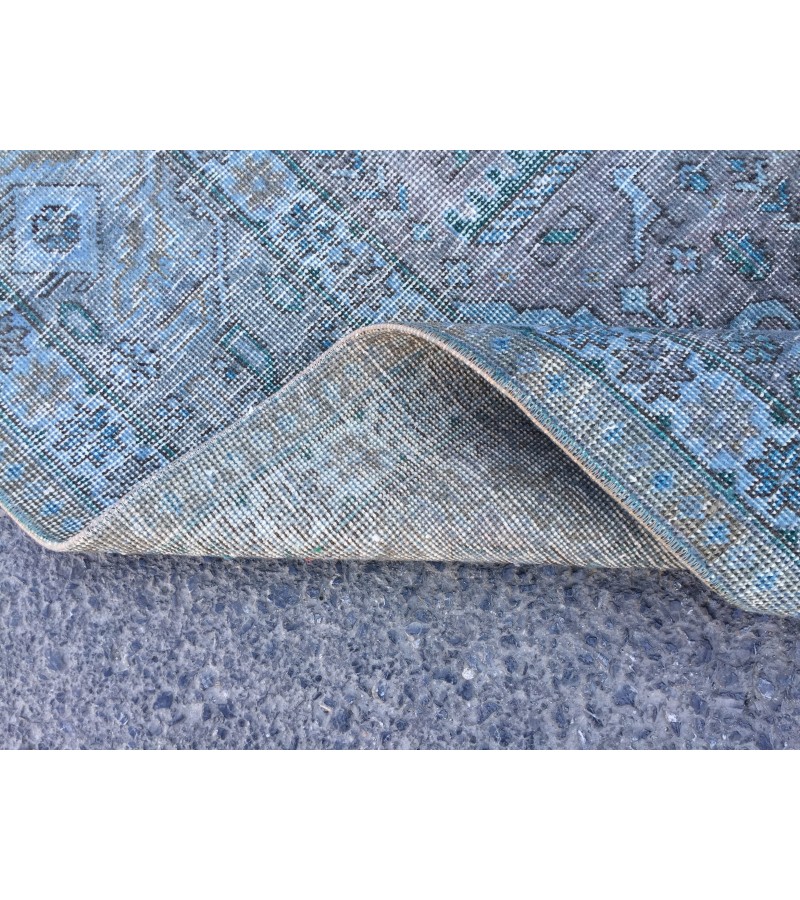 8x10 vintage nomadic rug, distressed rug, rug for living room, 7'6 X 10'3 Area Rug