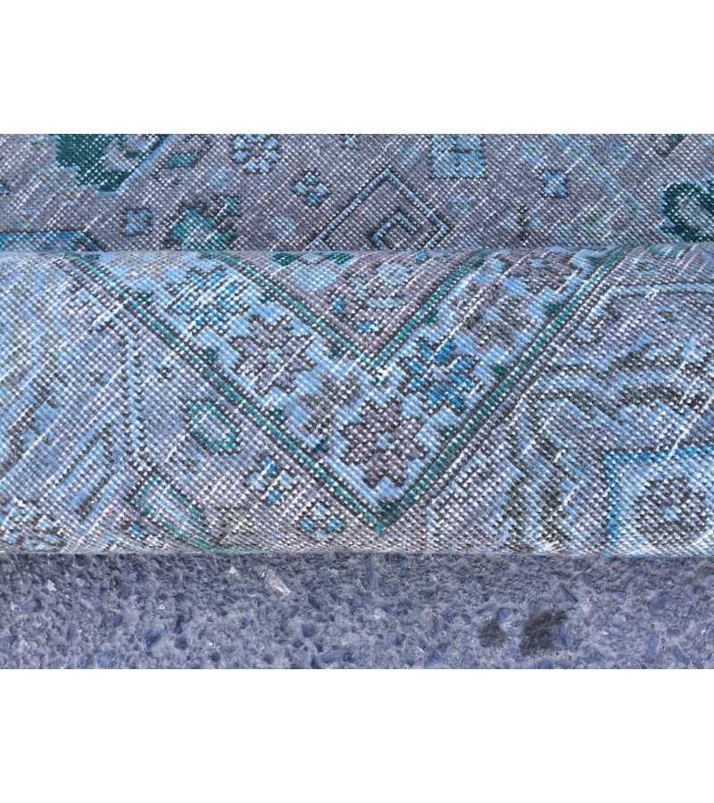 8x10 vintage nomadic rug, distressed rug, rug for living room, 7'6 X 10'3 Area Rug