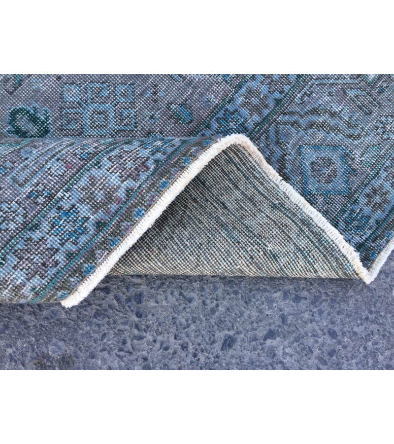 8x10 vintage nomadic rug, distressed rug, rug for living room, 7'6 X 10'3 Area Rug