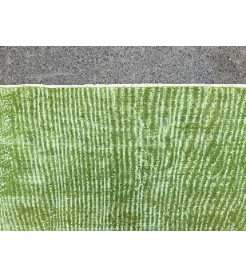 6x10 simple pattern green rug, dining room rug, bed plan rug, 6'5 X 9'10 Boho rug