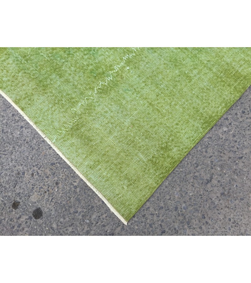 6x10 simple pattern green rug, dining room rug, bed plan rug, 6'5 X 9'10 Boho rug