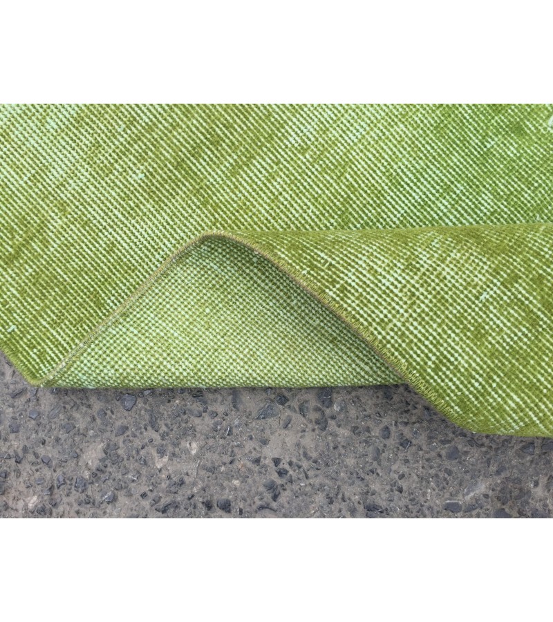 6x10 simple pattern green rug, dining room rug, bed plan rug, 6'5 X 9'10 Boho rug