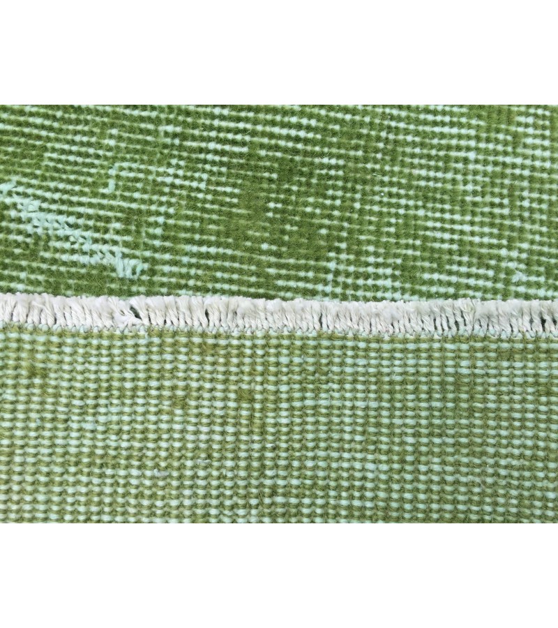 6x10 simple pattern green rug, dining room rug, bed plan rug, 6'5 X 9'10 Boho rug