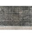 5x9 distressed farmhouse rug, vintage Turkish rug , 5'1 x 9'4 black brown rug