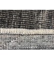 5x9 distressed farmhouse rug, vintage Turkish rug , 5'1 x 9'4 black brown rug