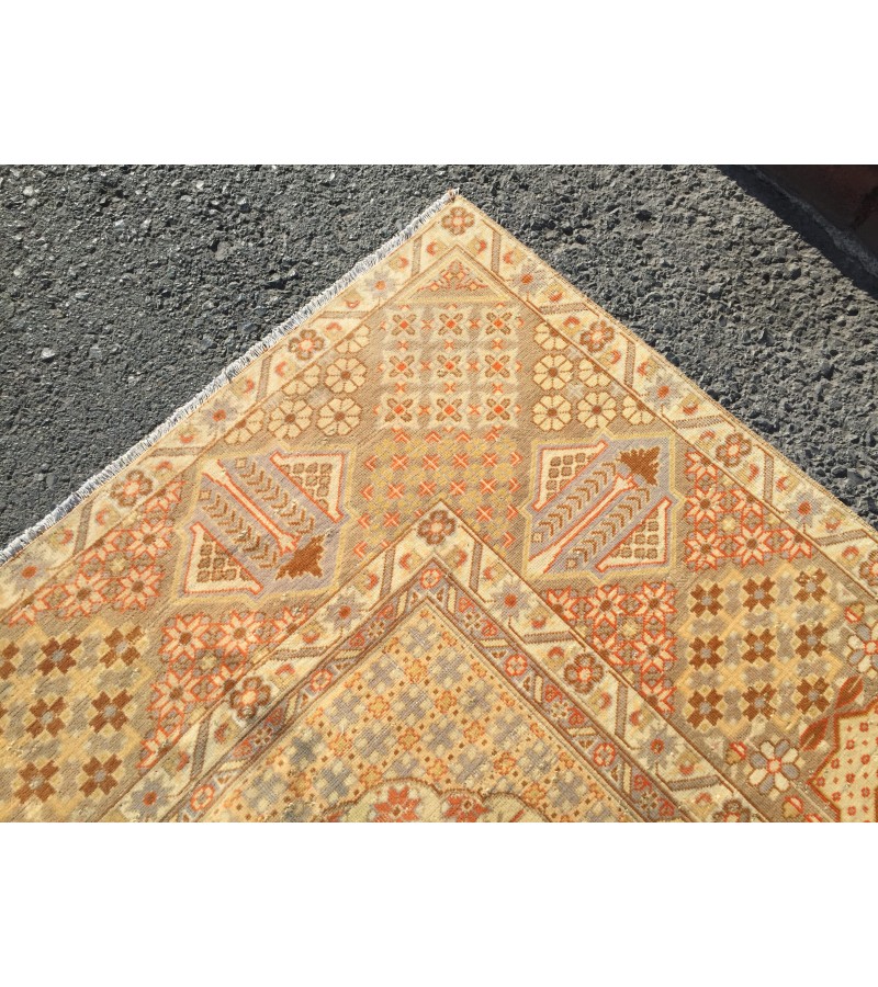 10x13 retro Turkish rug,wool woven rug, 9'6 x 12'9 Area rug, vintage rug, Living room rug, Bedroom rug