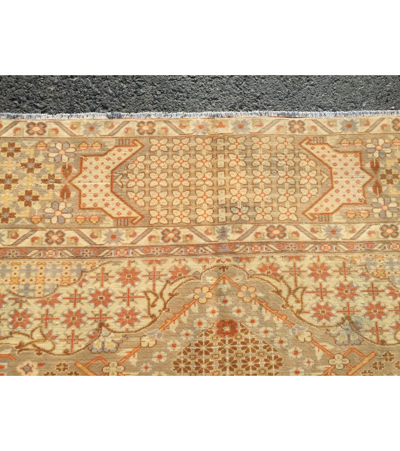 10x13 retro Turkish rug,wool woven rug, 9'6 x 12'9 Area rug, vintage rug, Living room rug, Bedroom rug