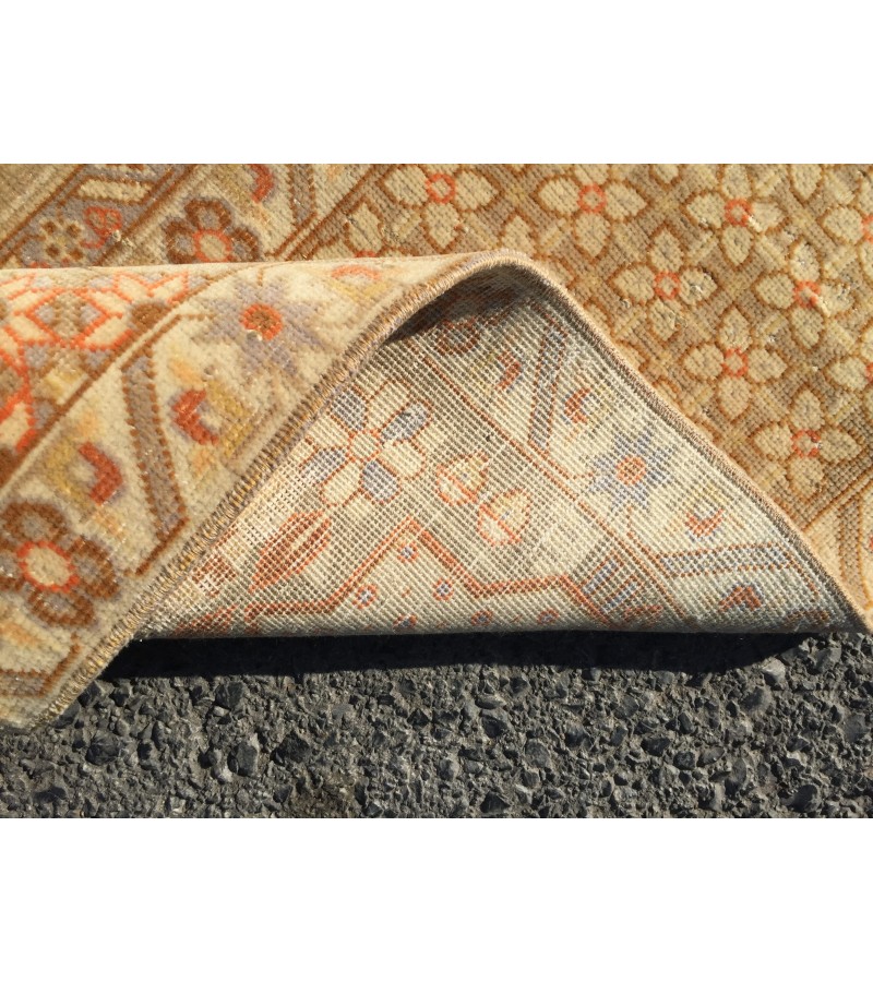 10x13 retro Turkish rug,wool woven rug, 9'6 x 12'9 Area rug, vintage rug, Living room rug, Bedroom rug