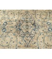 9x13 70's handmade rug beige with hint of pink, Vintage Rug , 9'4 X 13'1 Bedroom Rug, Living Room Rug