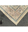 9x13 70's handmade rug beige with hint of pink, Vintage Rug , 9'4 X 13'1 Bedroom Rug, Living Room Rug