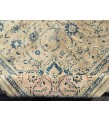 9x13 70's handmade rug beige with hint of pink, Vintage Rug , 9'4 X 13'1 Bedroom Rug, Living Room Rug
