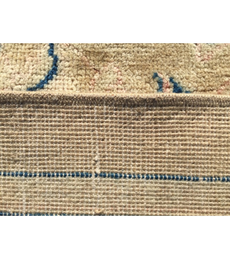 9x13 70's handmade rug beige with hint of pink, Vintage Rug , 9'4 X 13'1 Bedroom Rug, Living Room Rug