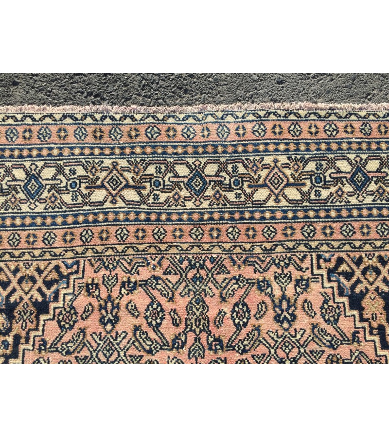 10x13 home decor rug, distressed rug, geometric area rug, 10'1 X 13'3 vintage rug